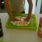 oranger Schaum